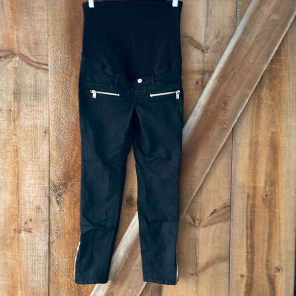 H&m mama maternite black pants size 6 - Picture 1 of 5